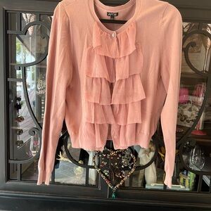 APT. 9 Women's Pink Ruffle Top